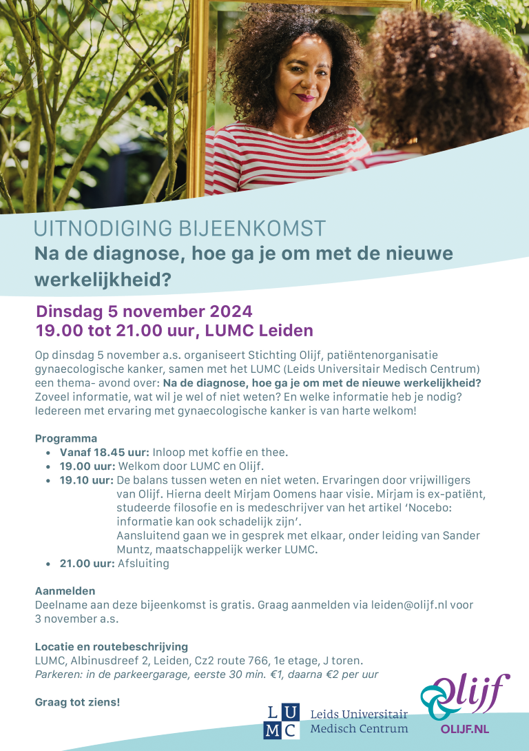 2024 olijf flyer bijeenkomst Leiden november Middel